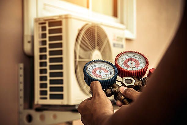 Professional Hvac technician working in North Dartmouth, MA